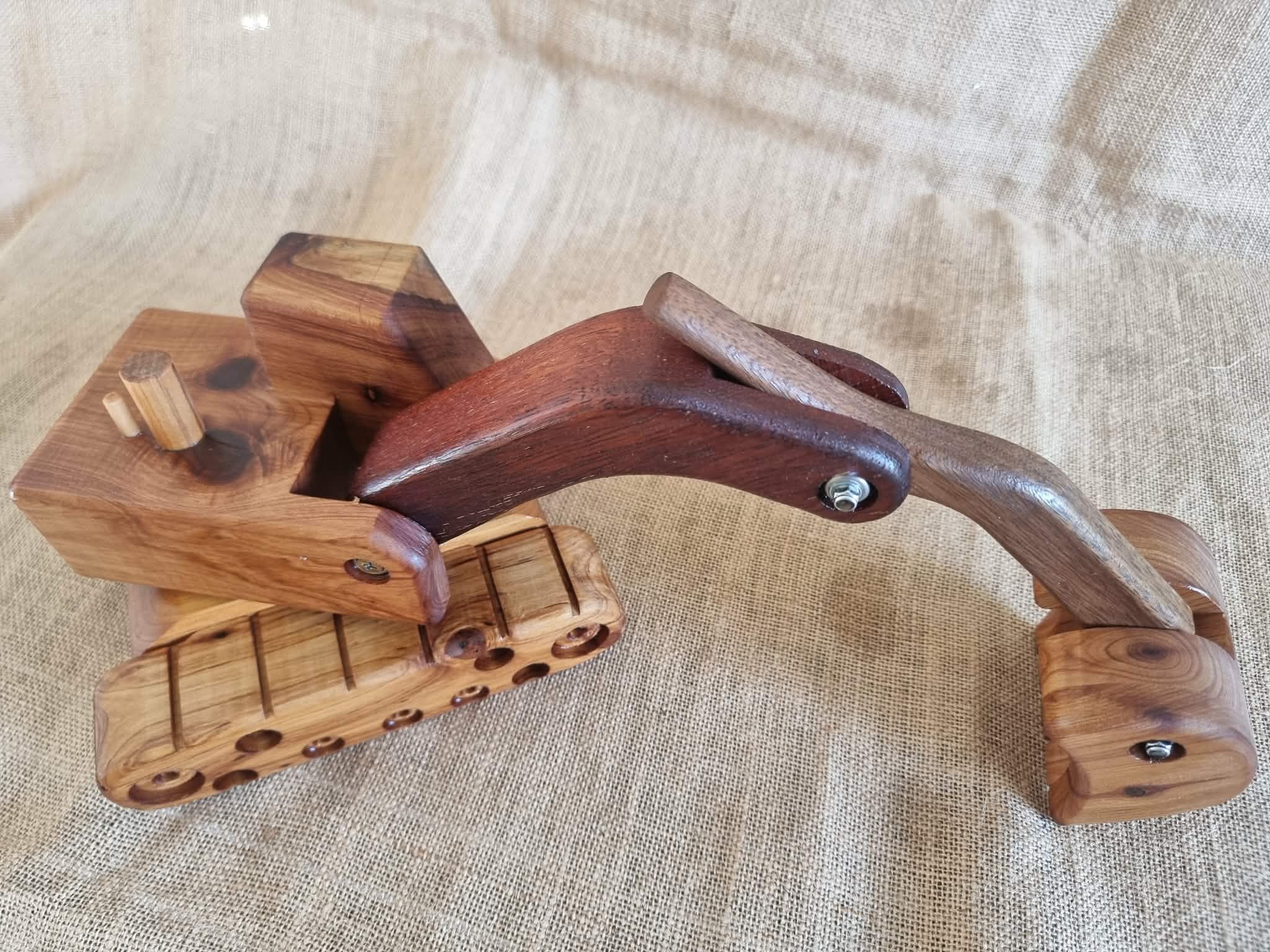 Wooden Excavator Construction Toy