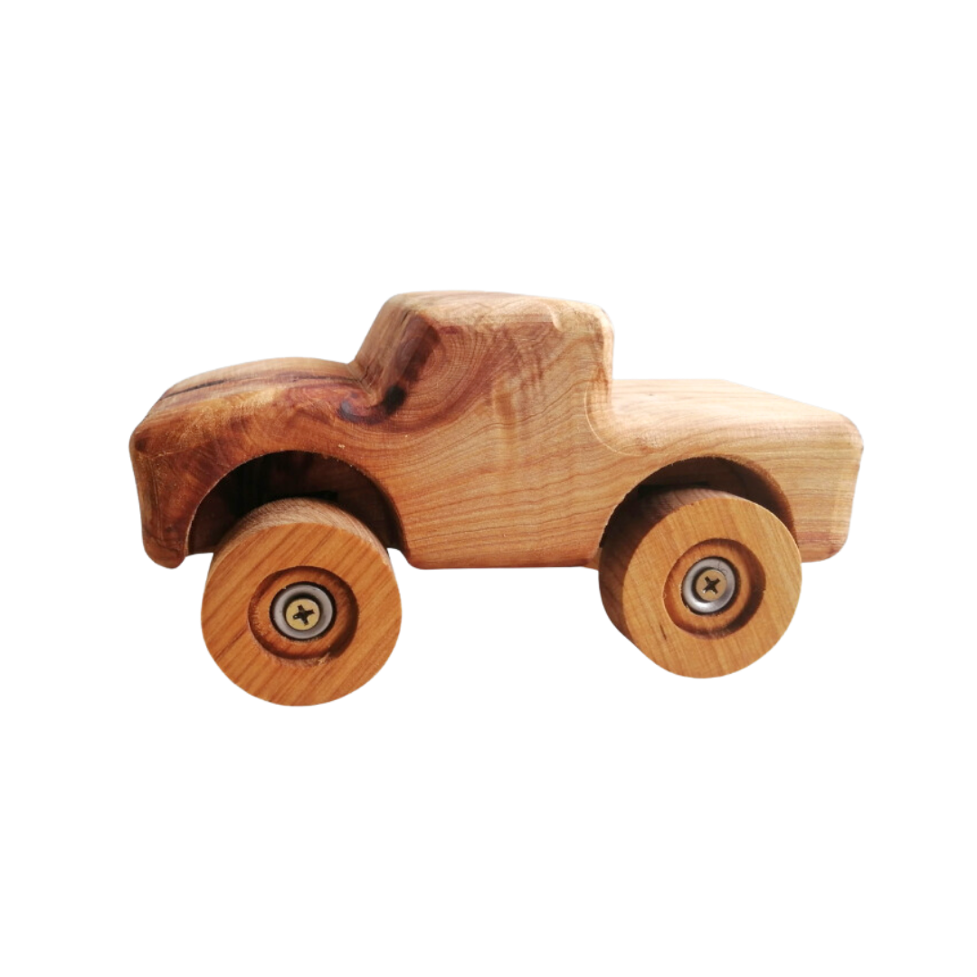 Child-friendly Wooden Solid Car Ute with Artisan Craftsmanship - Kids Toy | Imagination Toy Shop