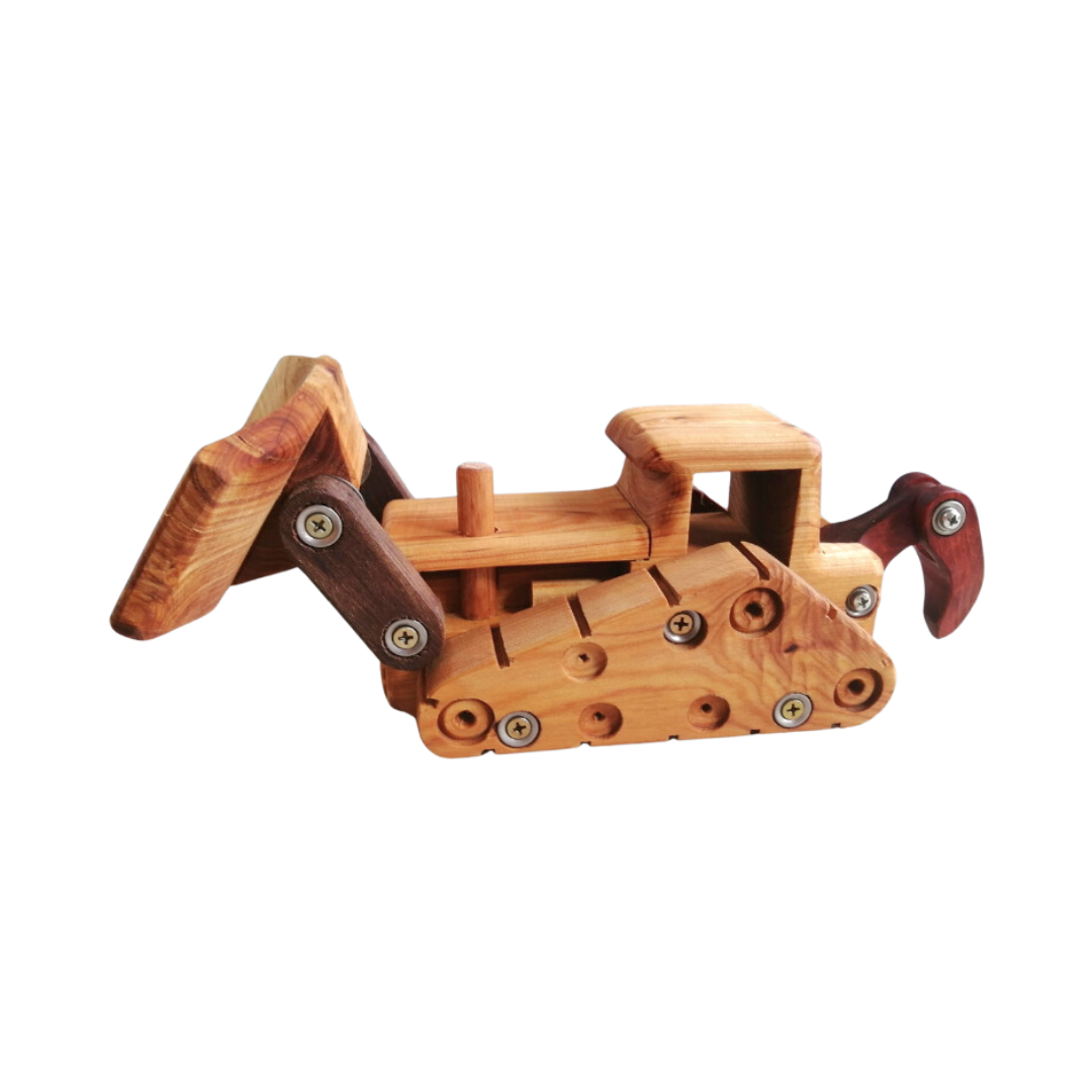 Eco-friendly wooden construction bulldozer toy for interactive play - Kids Toy | Imagination Toy Shop